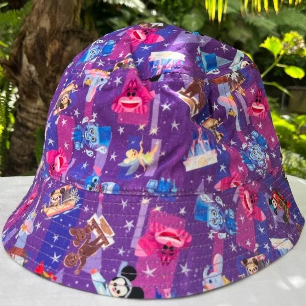 Disney Girl Vibrant Purple Character Bucket Hat